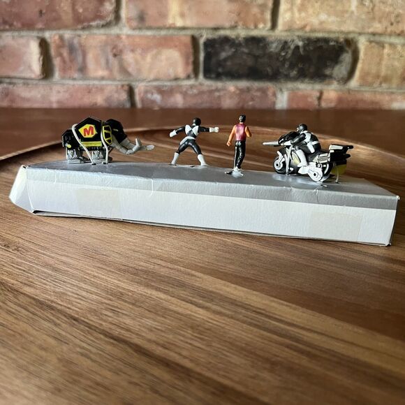 1994 Micro Machines Mighty Morphin Power Rangers Set #2 BLACK RANGER Galoob - Picture 12 of 16